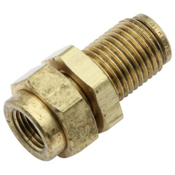 1/4 in Airline 1-Way Ridetech Air Inflation Valve Brass Each Natural
